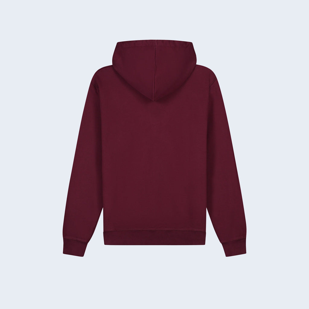 Eye Front Zip Hoodie Bordeaux
