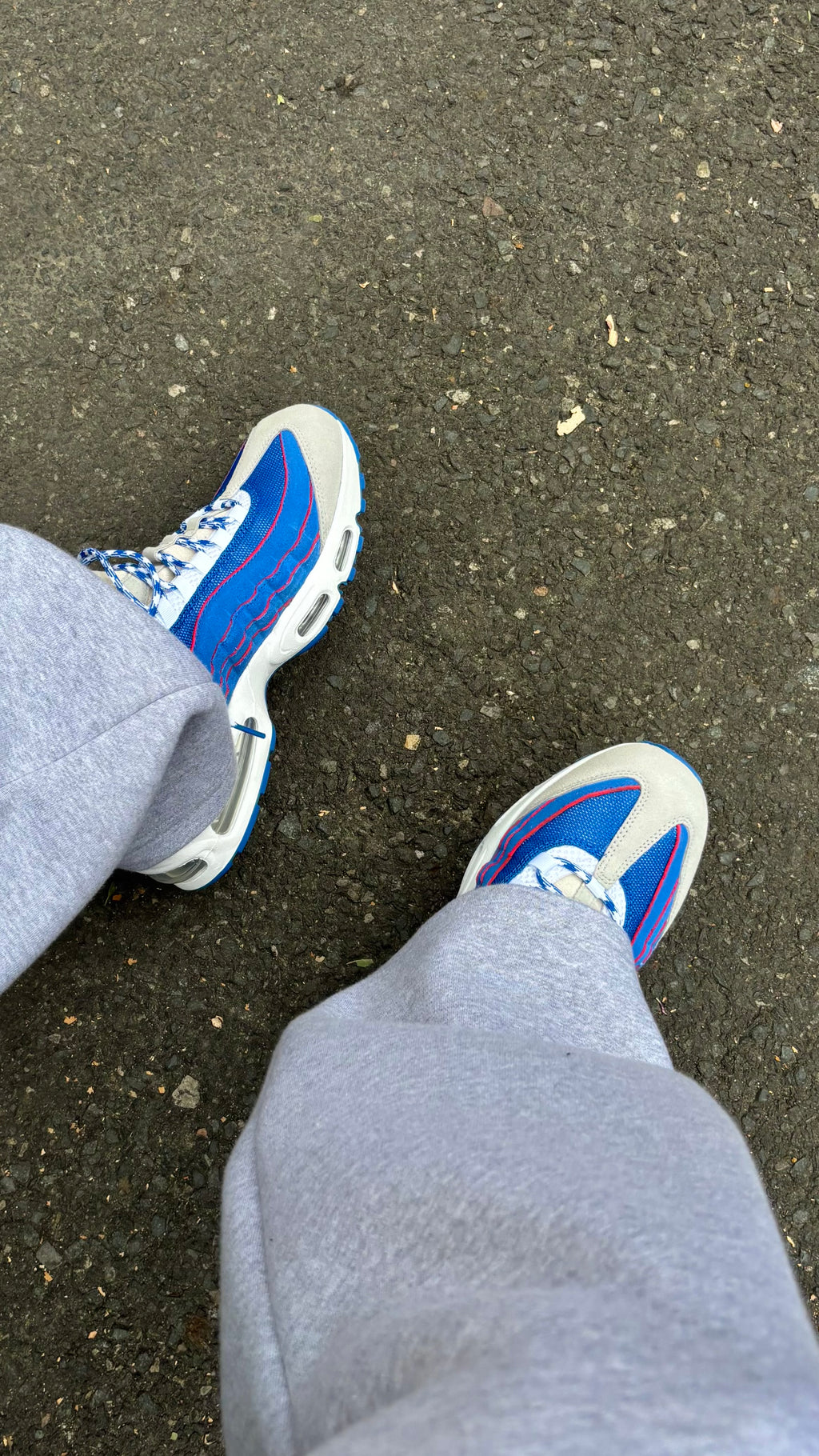 Air Max 95 Big Bubble Lawson Blue Sapphire / Metallic Silver