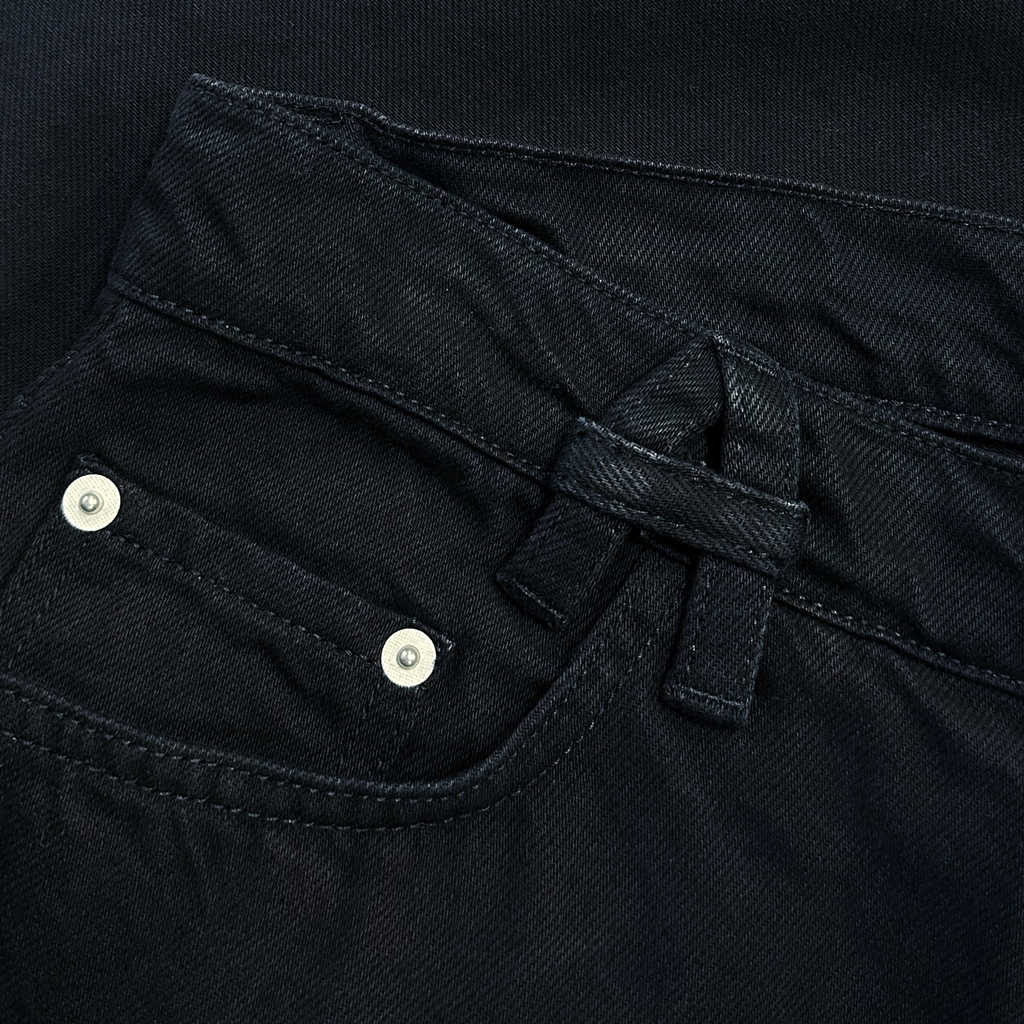Belt Detail Shorts Black
