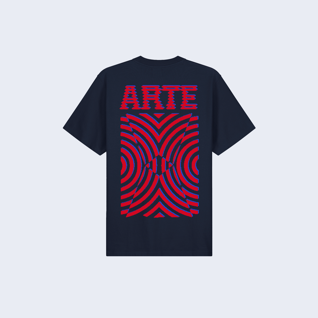 Back Print T-Shirt Navy