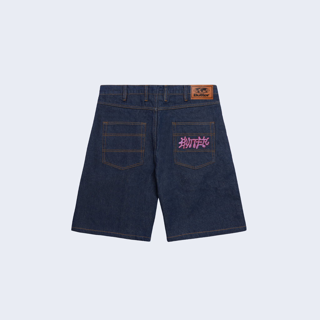 Ink Denim Shorts Raw Indigo