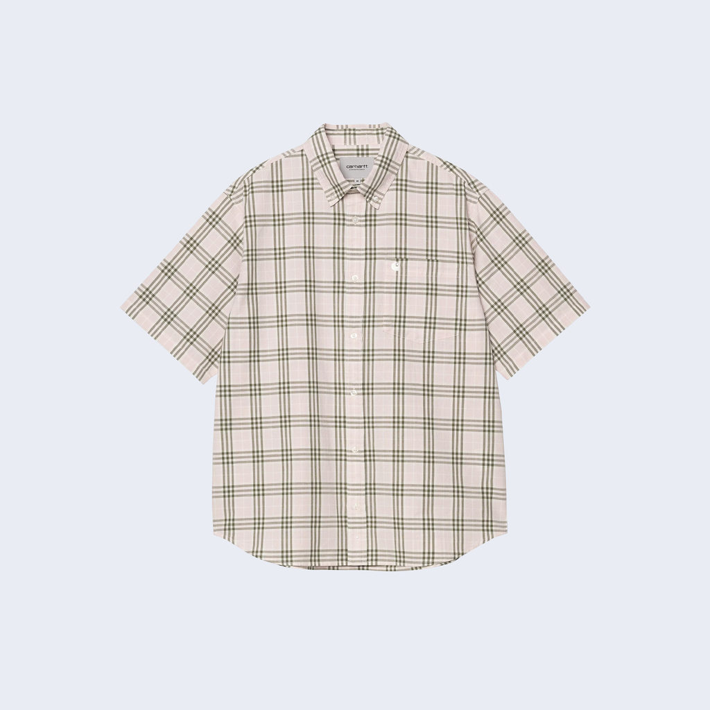 S/S Niven Shirt Air Pink / Wax