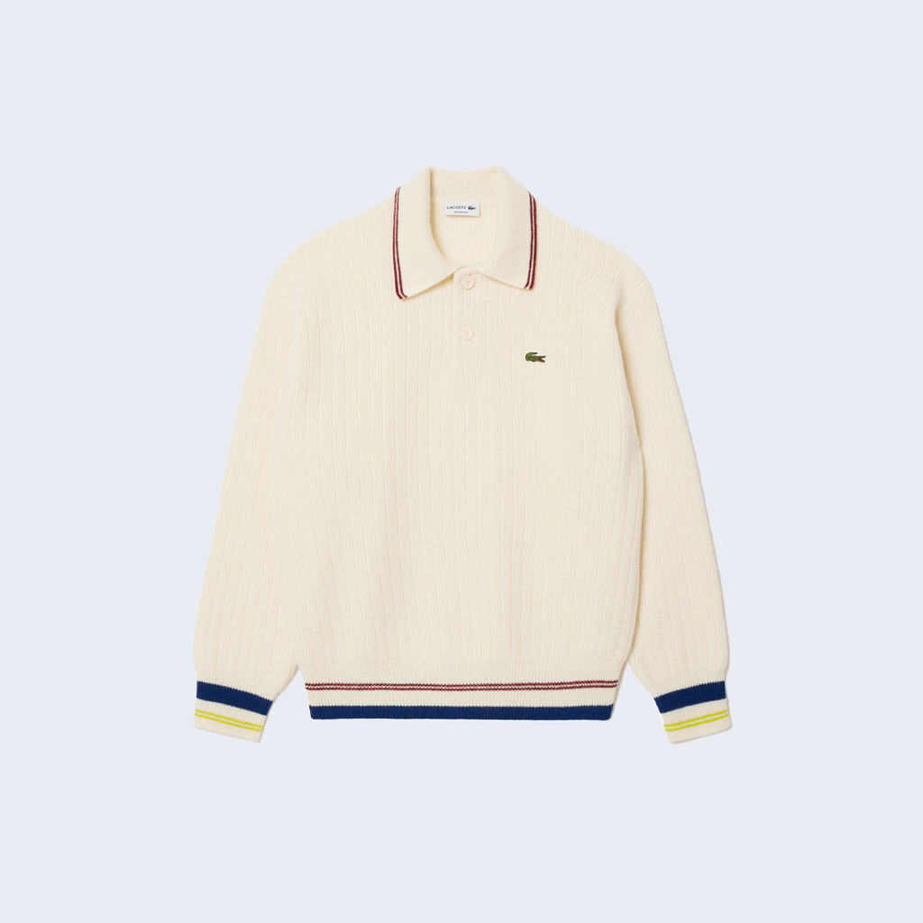 Polo Carded Wool Sweater Laponie