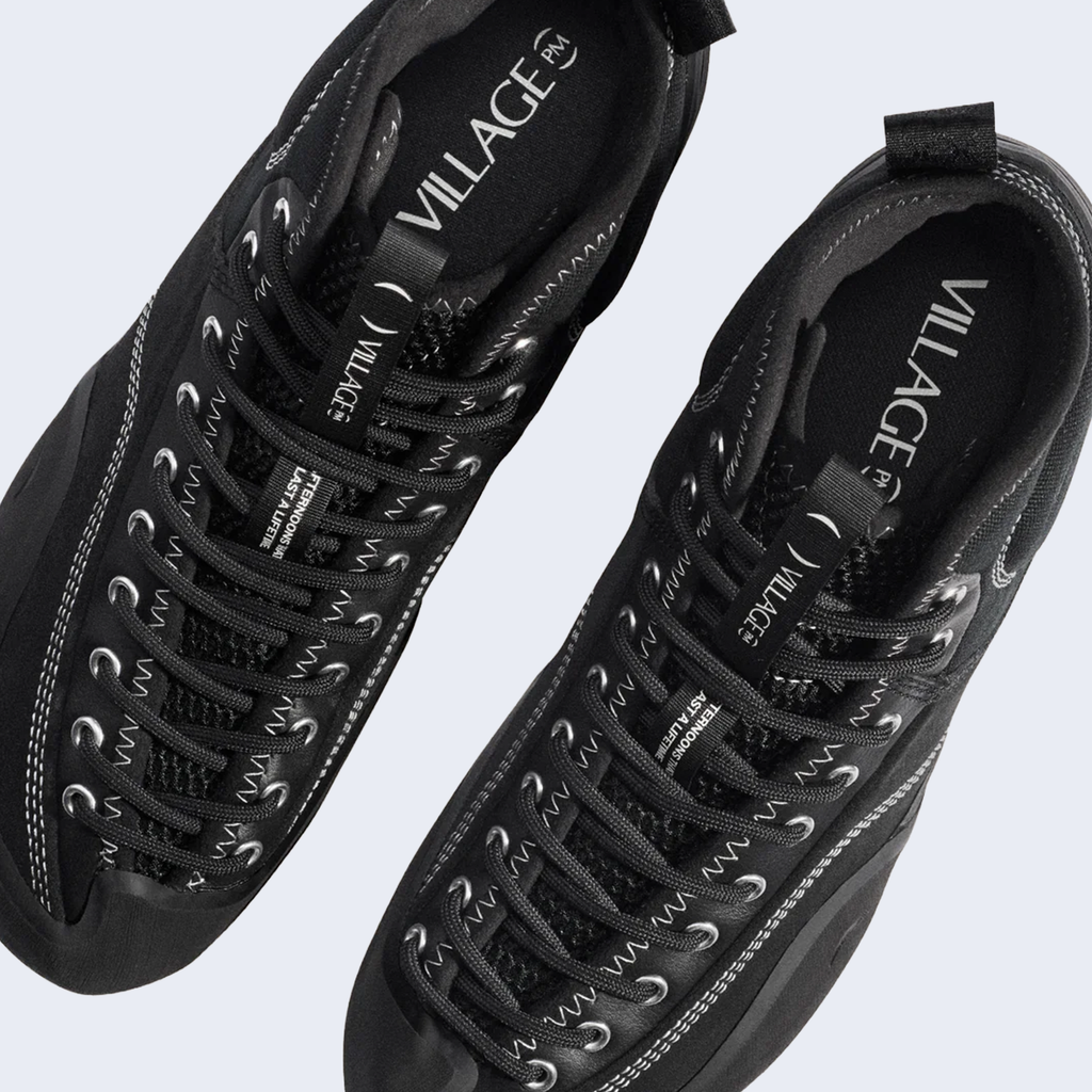 1 PM MID Black Leather / Canvas