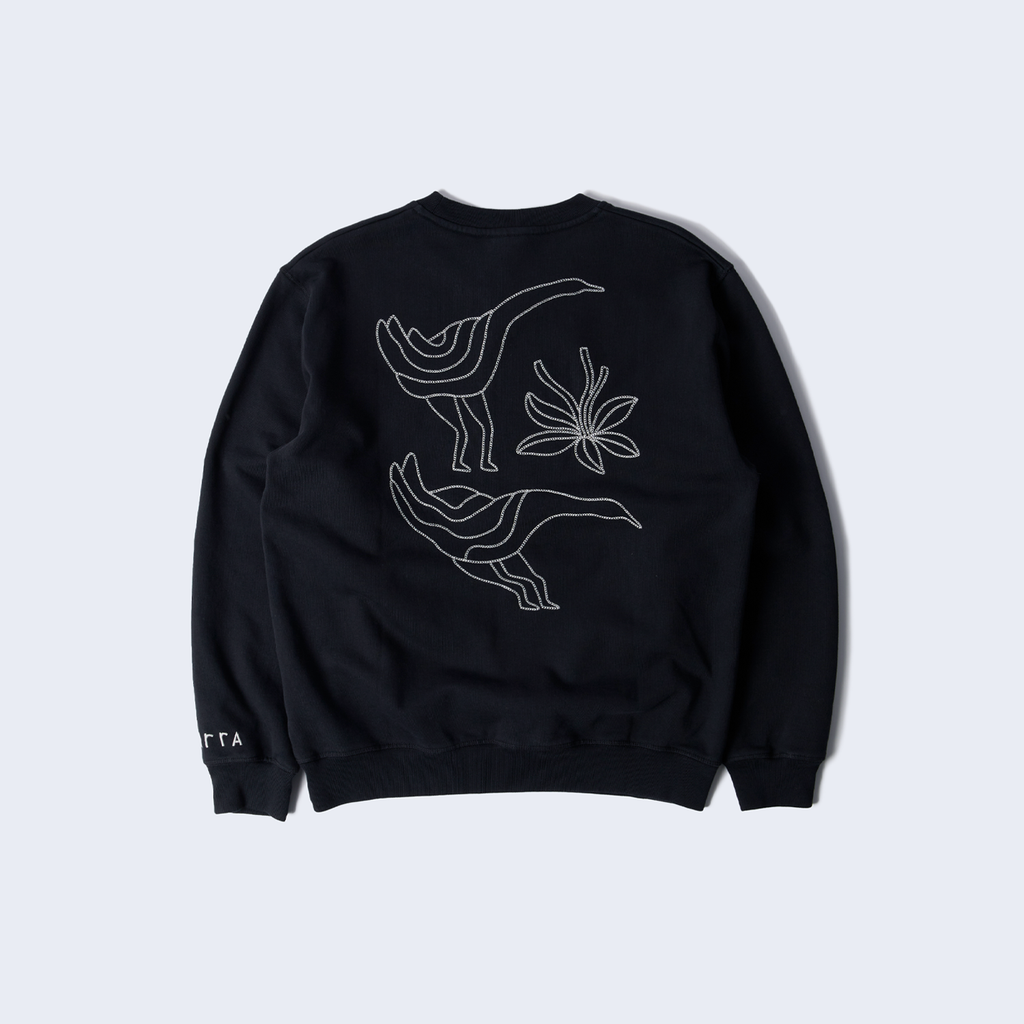 Duck Attack Crew Neck Sweatshirt Black