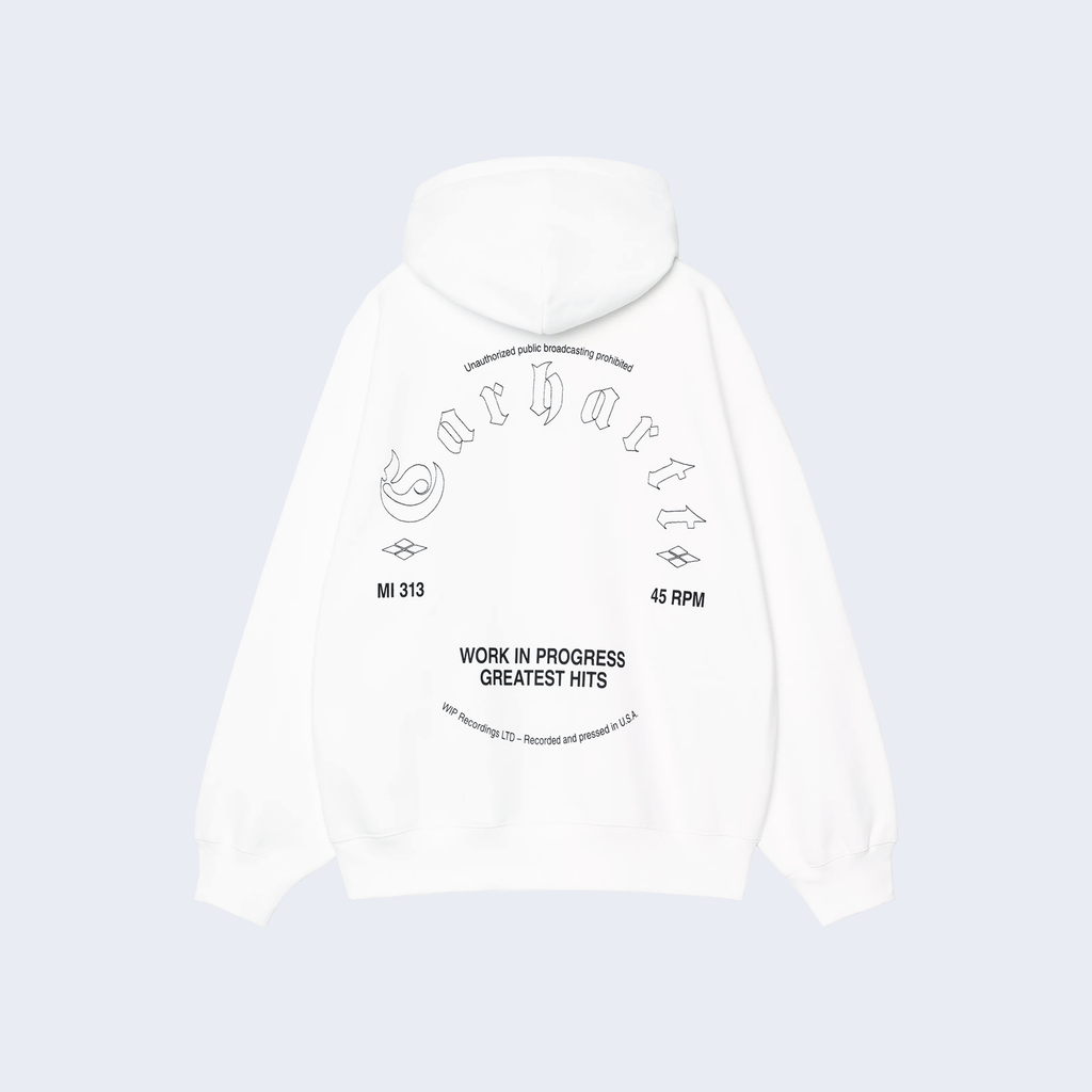 Hooded Greatest Hits Sweat White / Black