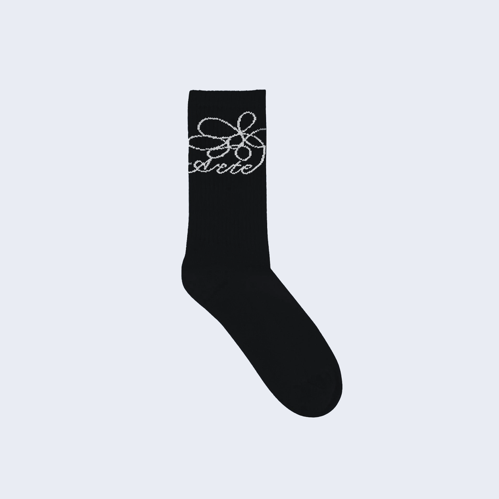 Flower Logo Socks Black