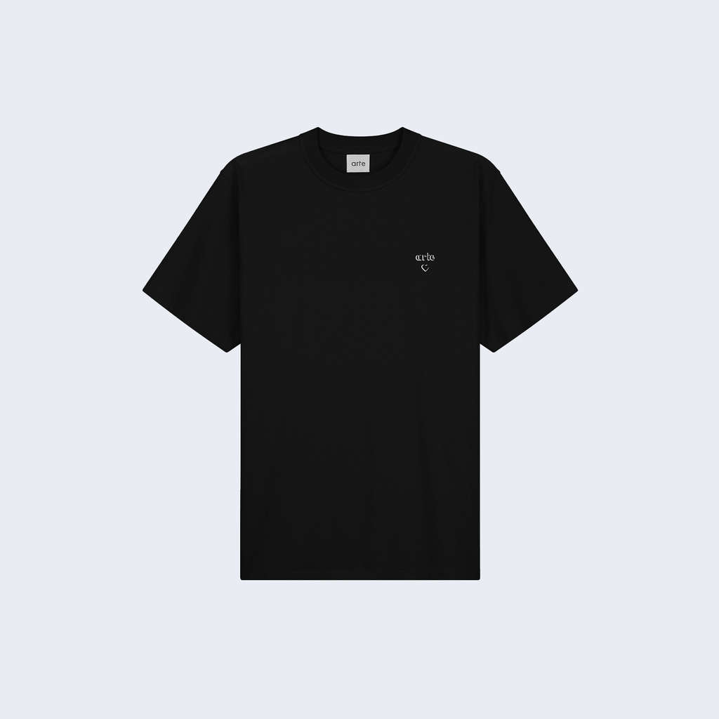 Arte Heart T-Shirt Black