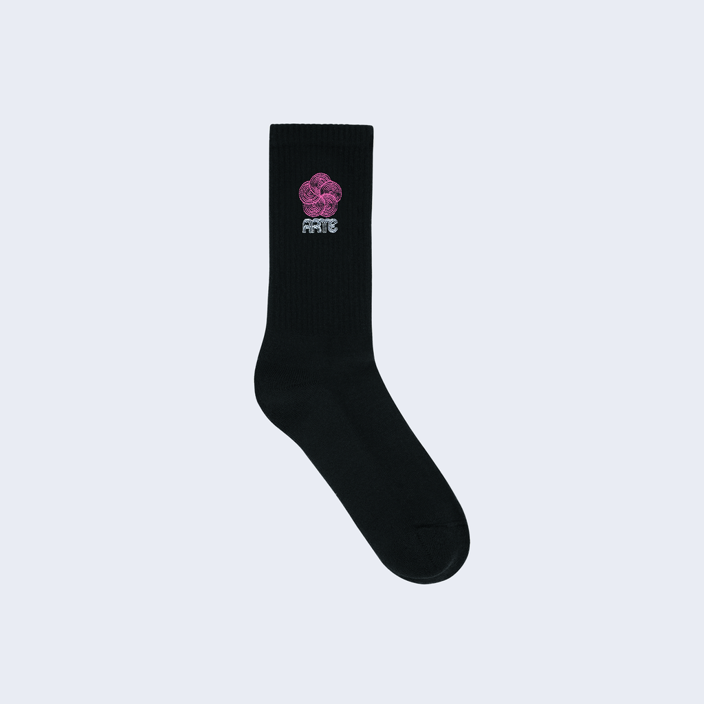 Arte Circle Logo Socks Black