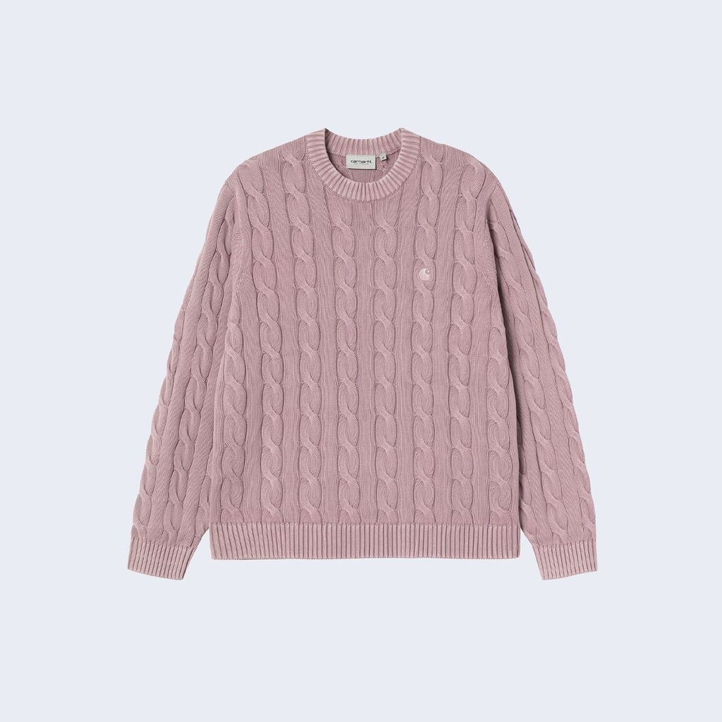 Carter Sweater Pink Fog Garment Dyed