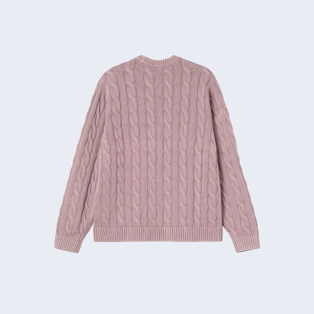 Carter Sweater Pink Fog Garment Dyed