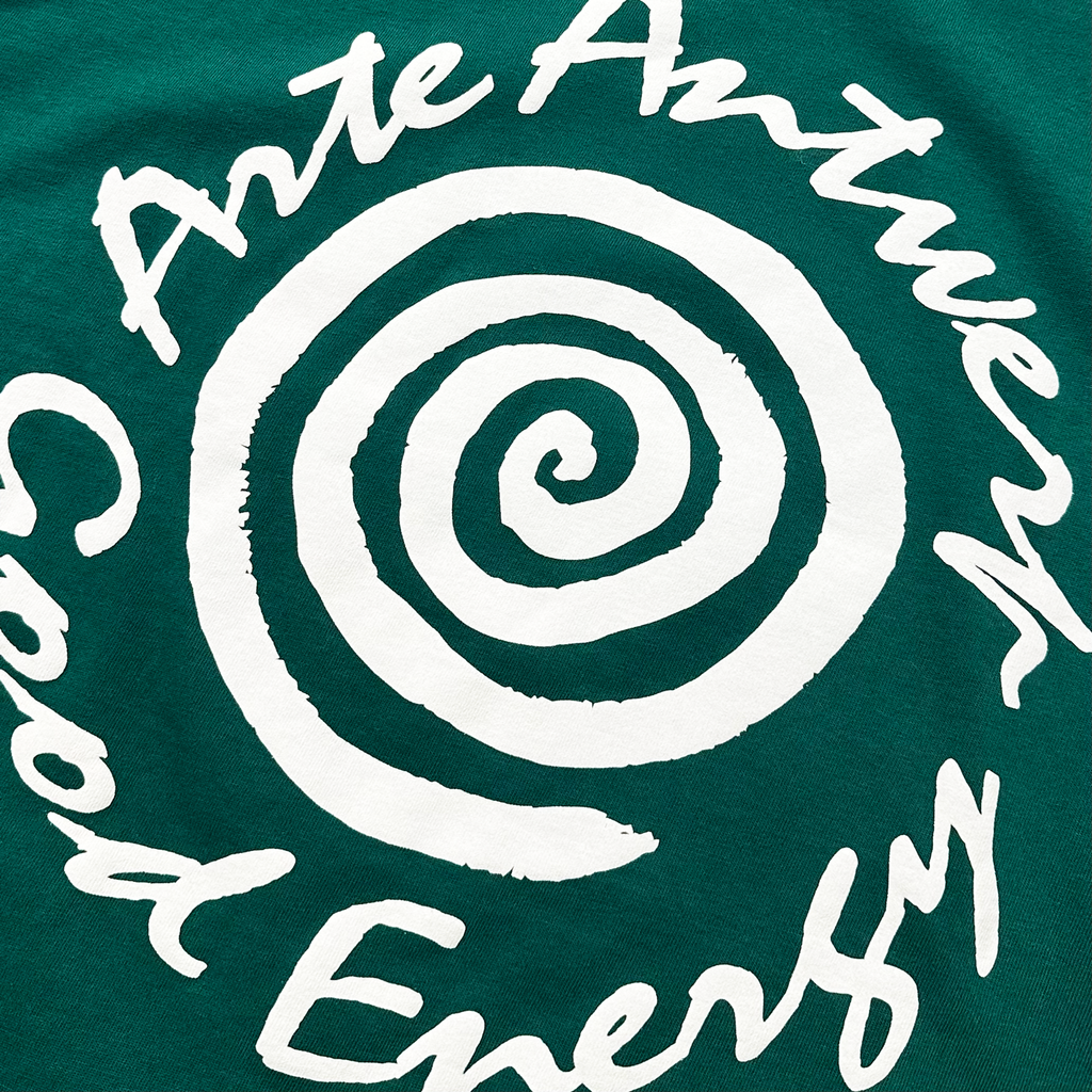 Big Spiral Print T-Shirt Green