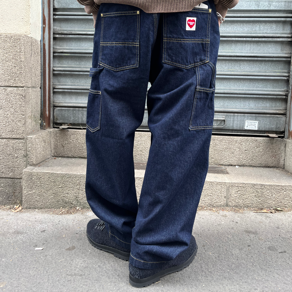 Nash Double Knee Pant Blue Rinsed