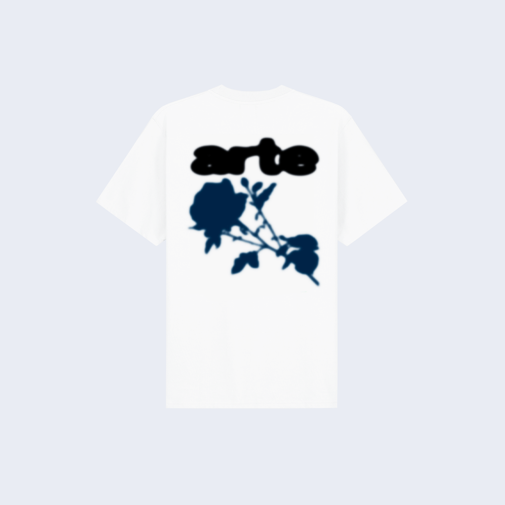 Blur Flower T-shirt White