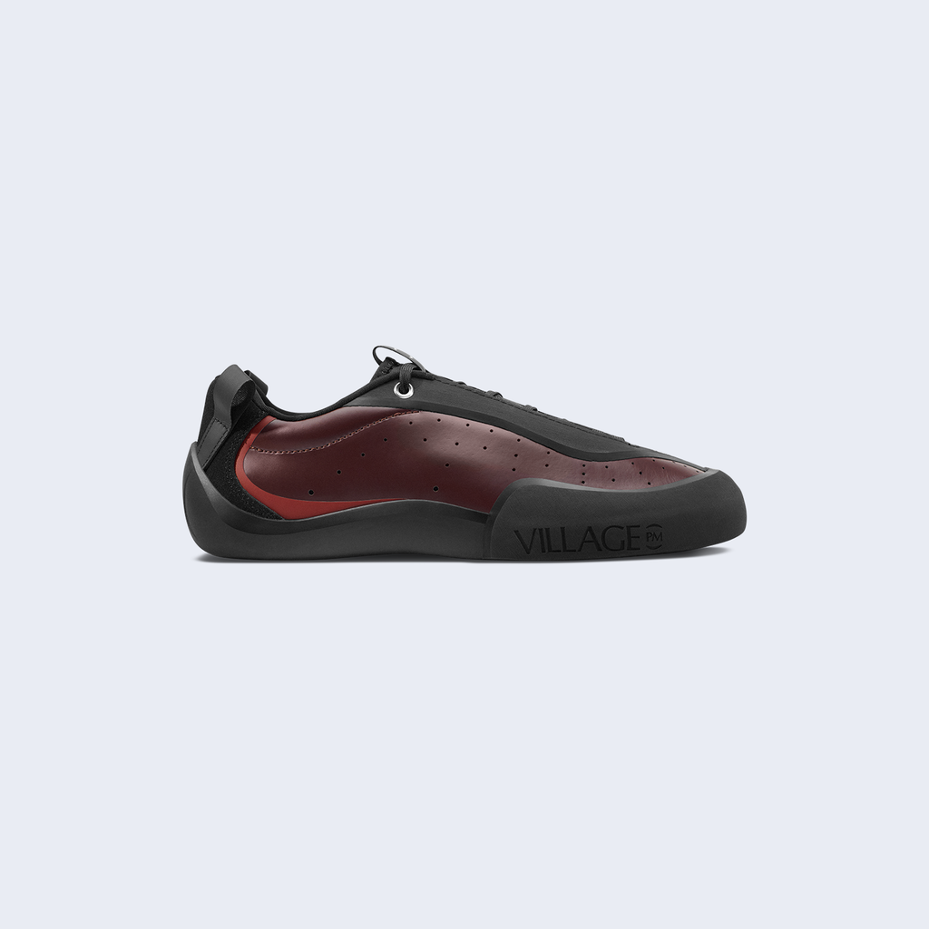 2 PM Maroon / Natural Black Synthetic Leather