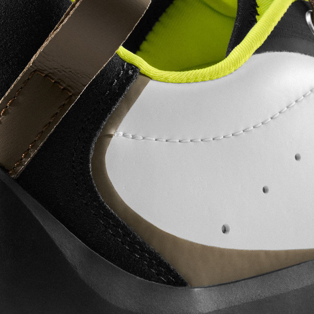 2 PM White / Lime Synthetic Leather