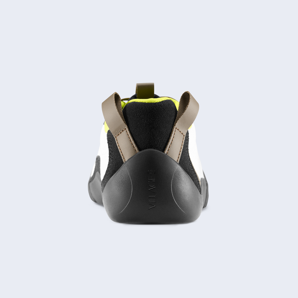 2 PM White / Lime Synthetic Leather