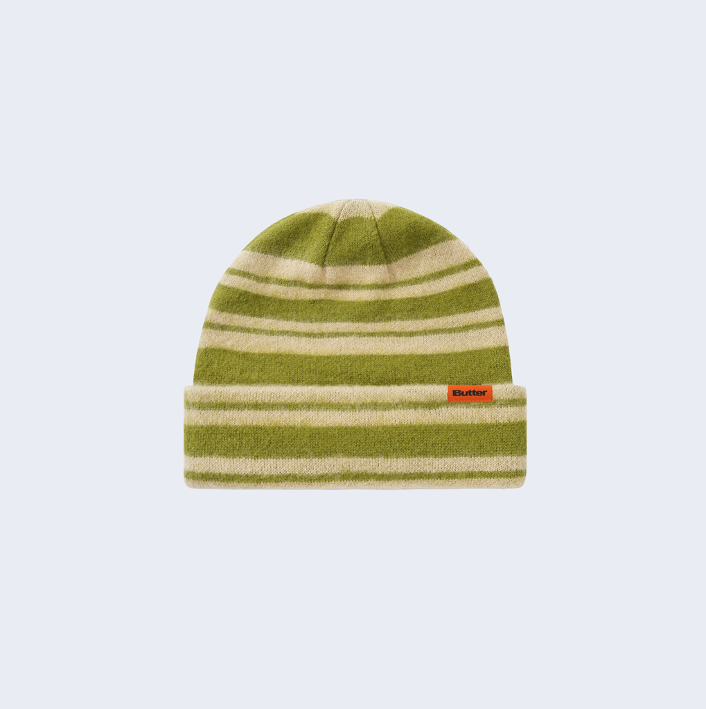 Band Mohair Beanie Moss / Cream