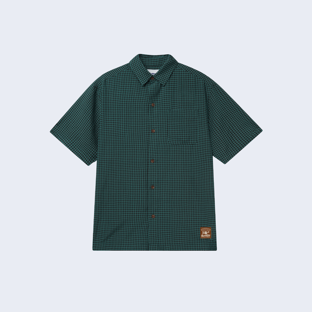 Gingham S/S Shirt Pine / Black