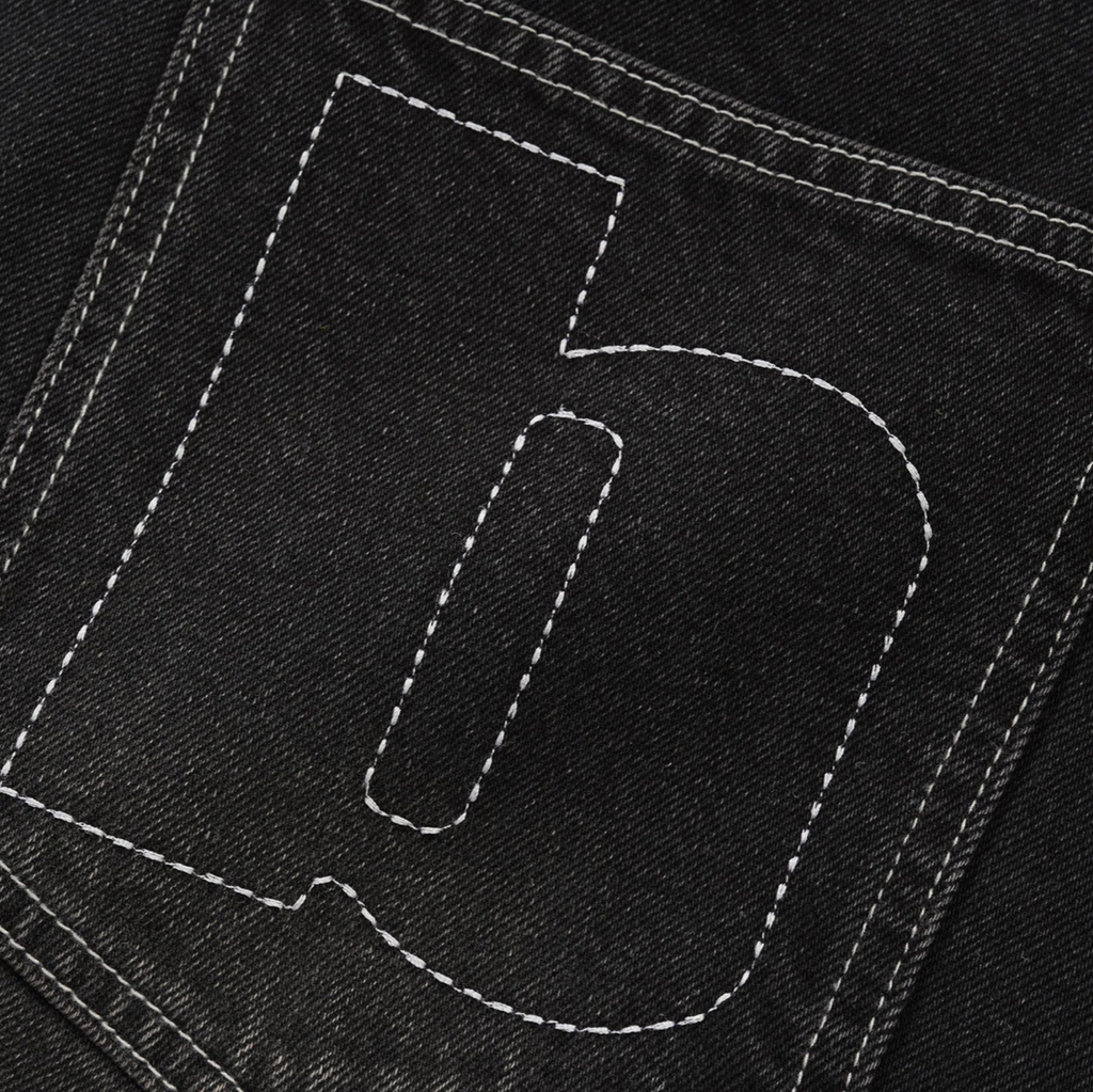 Ace Denim Jeans Distressed Black