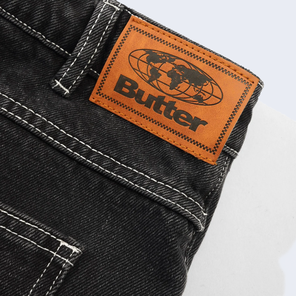 Ace Denim Jeans Distressed Black