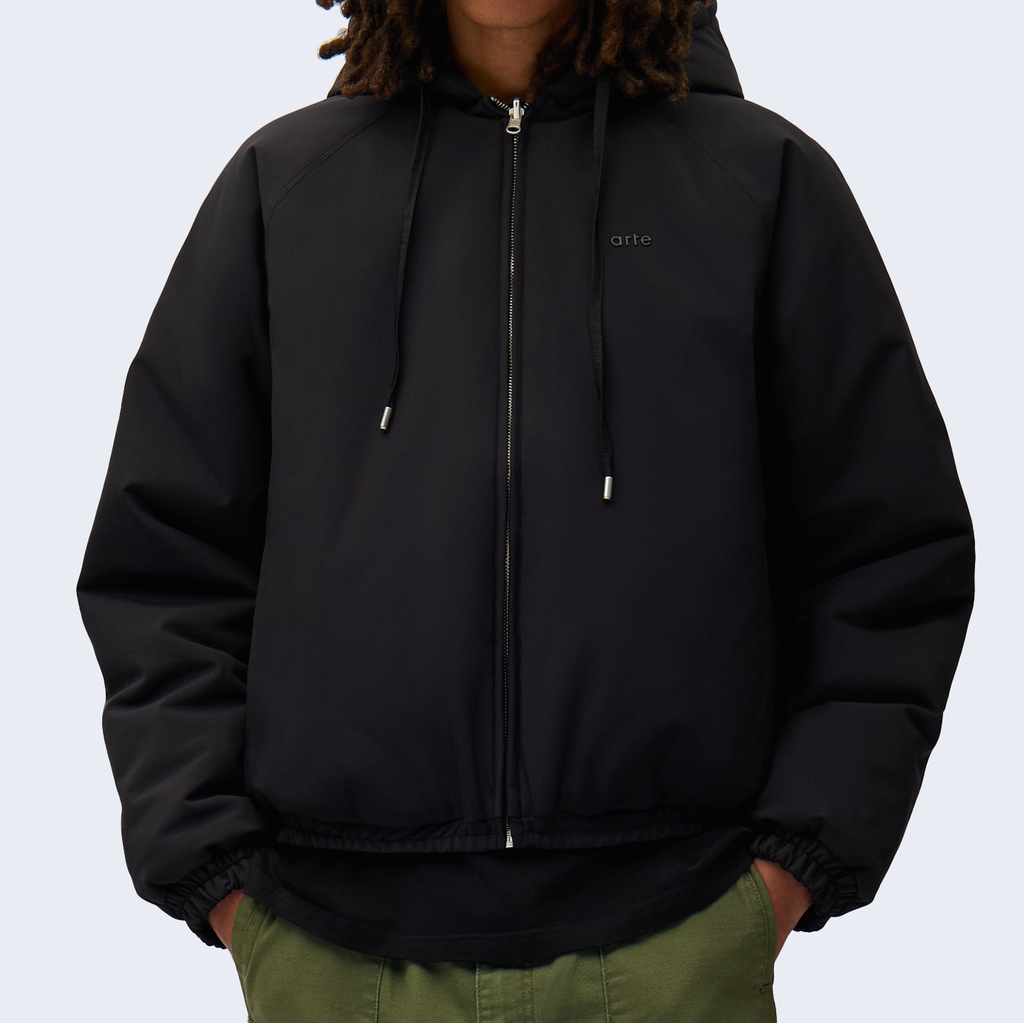 Nylon Reversible Jacket Black