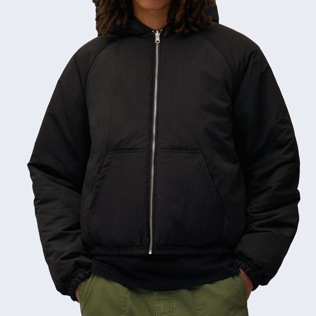 Nylon Reversible Jacket Black
