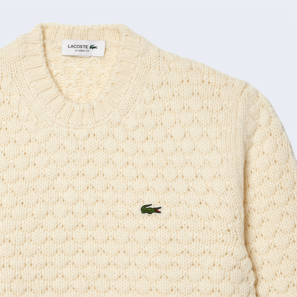 Round-neck Carded Wool Jumper Laponie