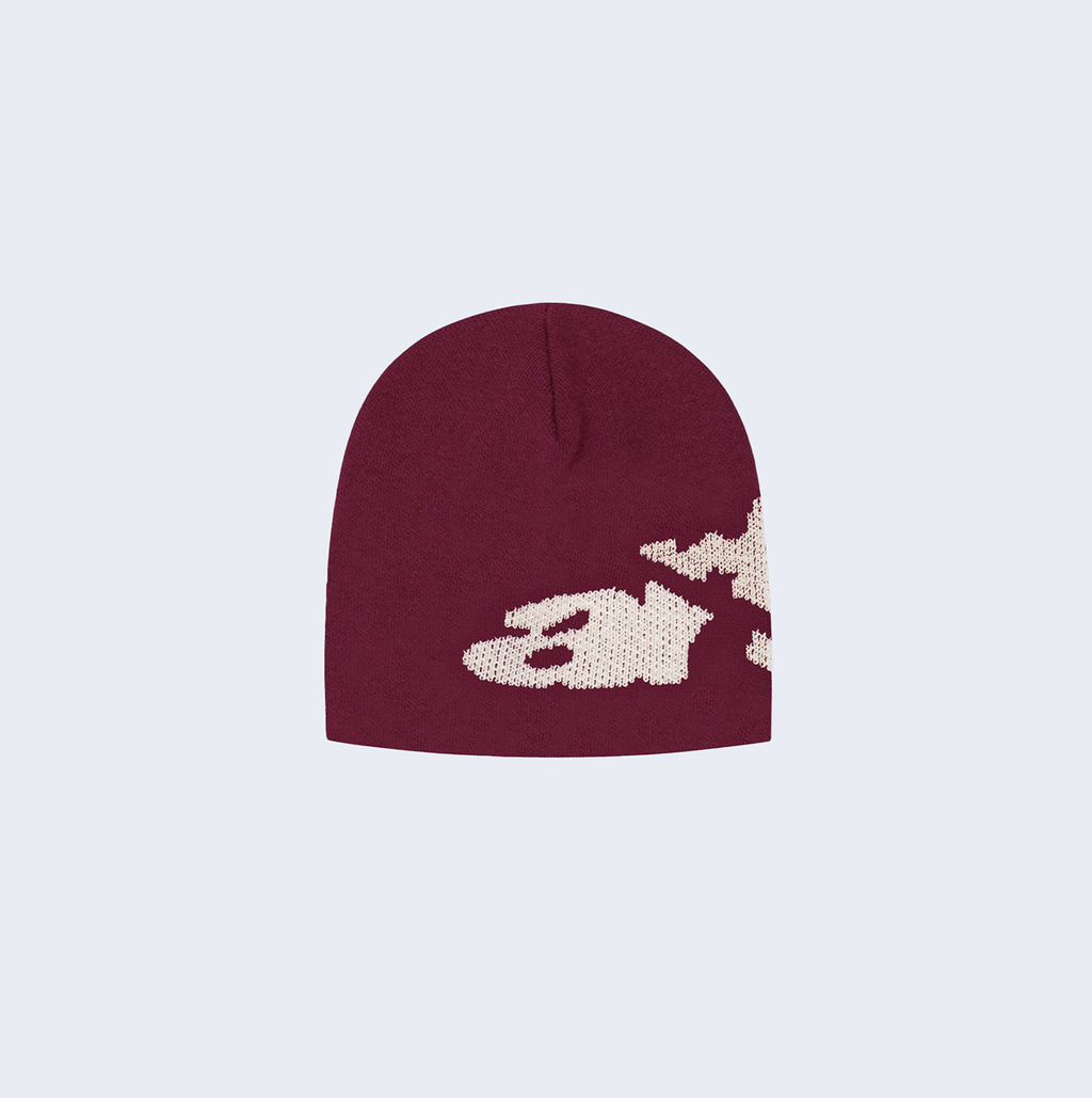 Ripped Arte Side Beanie Bordeaux