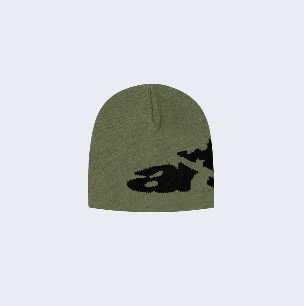 Ripped Arte Side Beanie Green