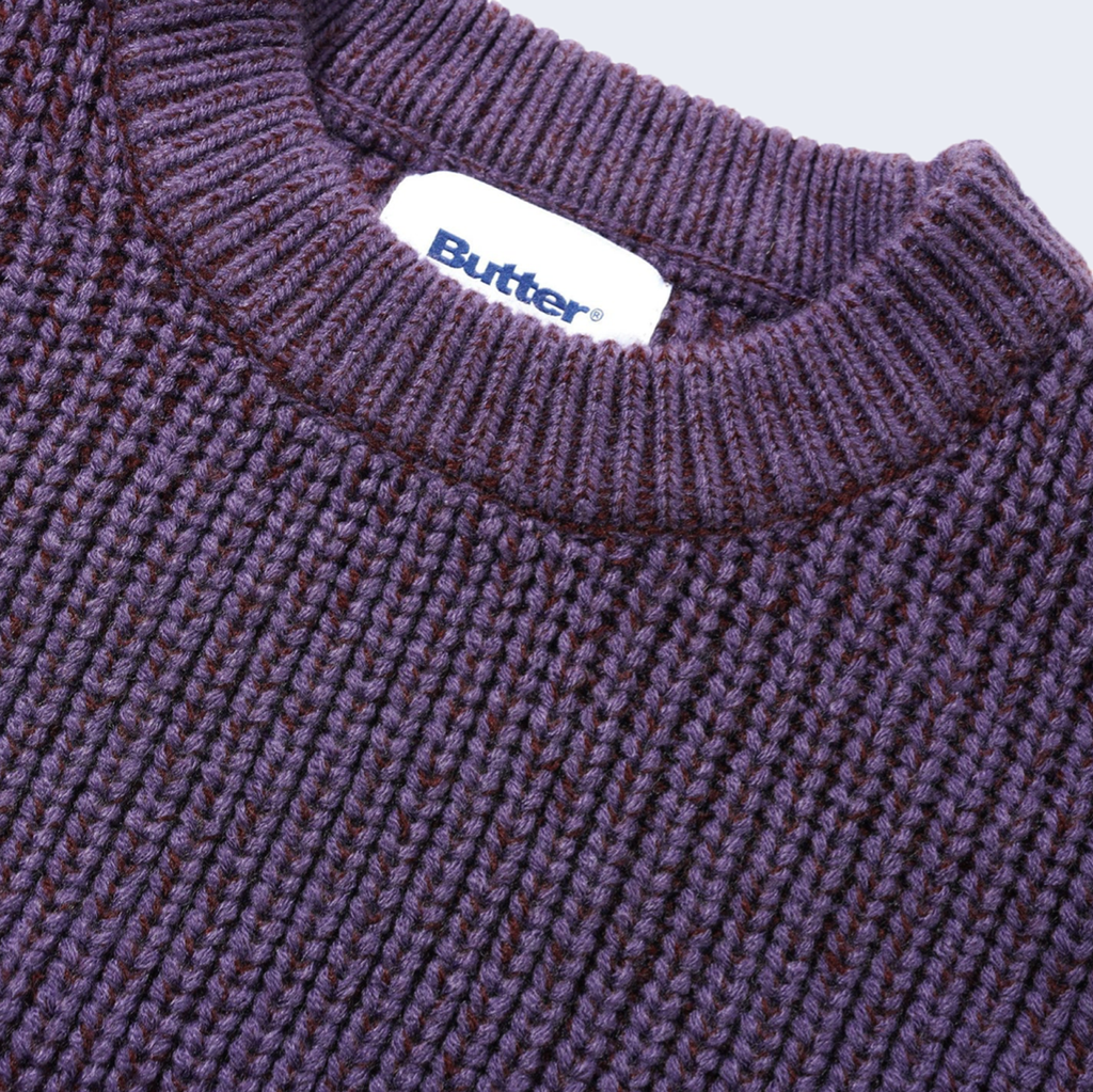 Drain Knit Sweater Berry