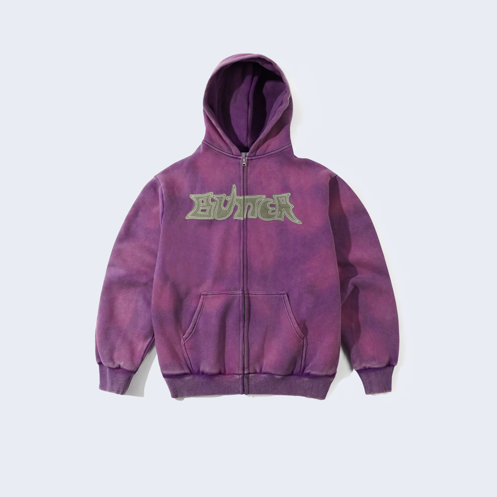 Encounter Zip-Thru Hood Washed Purple