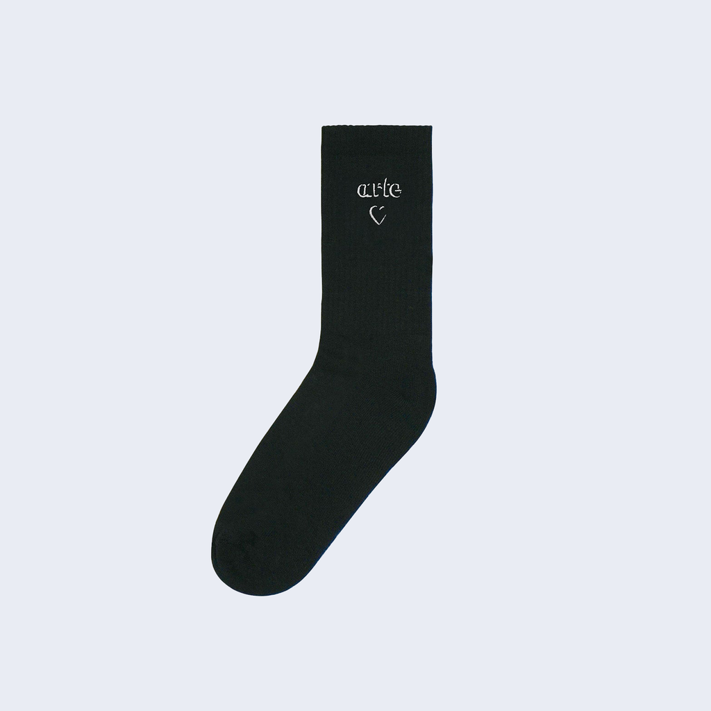 Heart Logo Socks Black