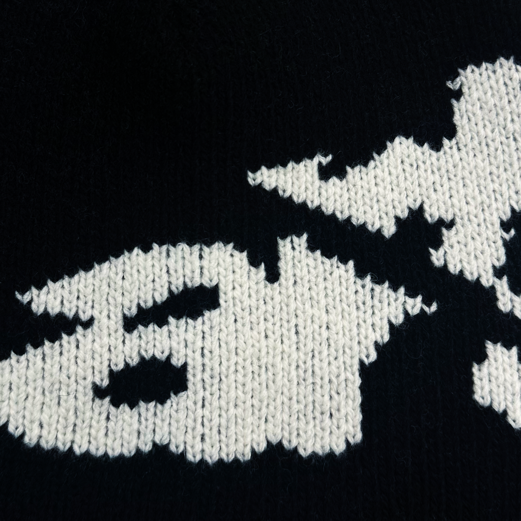 Ripped Arte Side Beanie Black