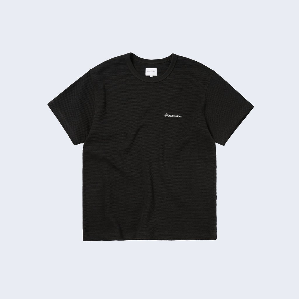 Waffle Tee Off Black