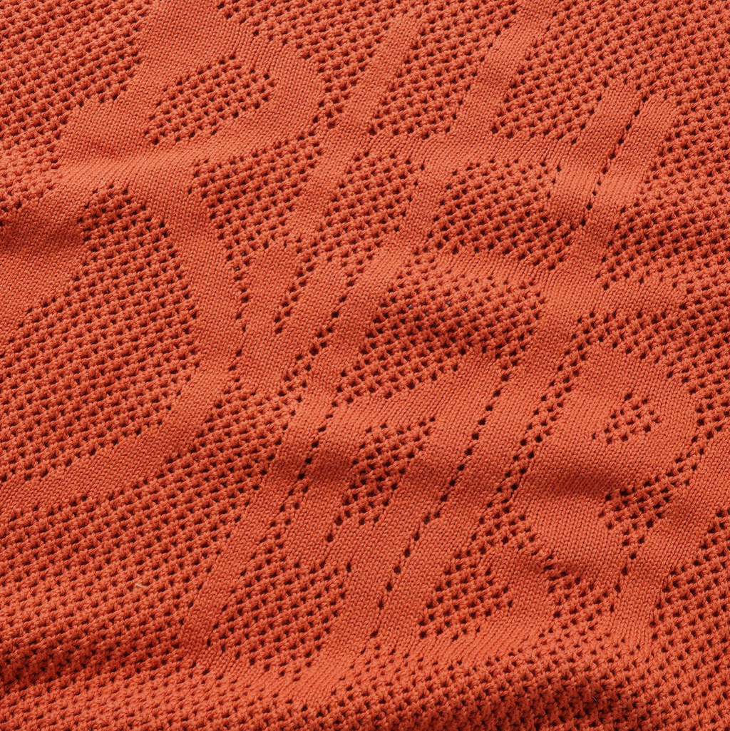 Scribble Knit Sweater Burnt Orange