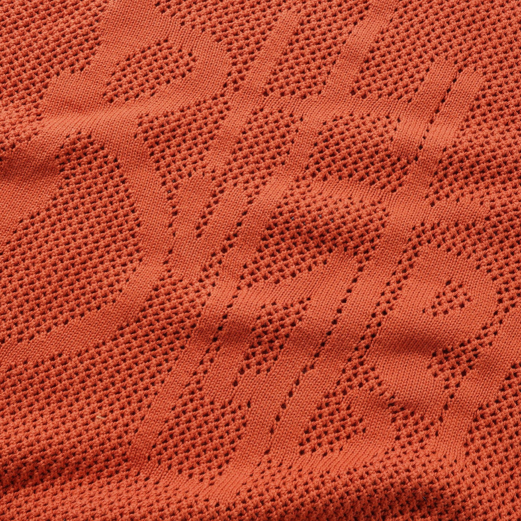 Scribble Knit Sweater Burnt Orange