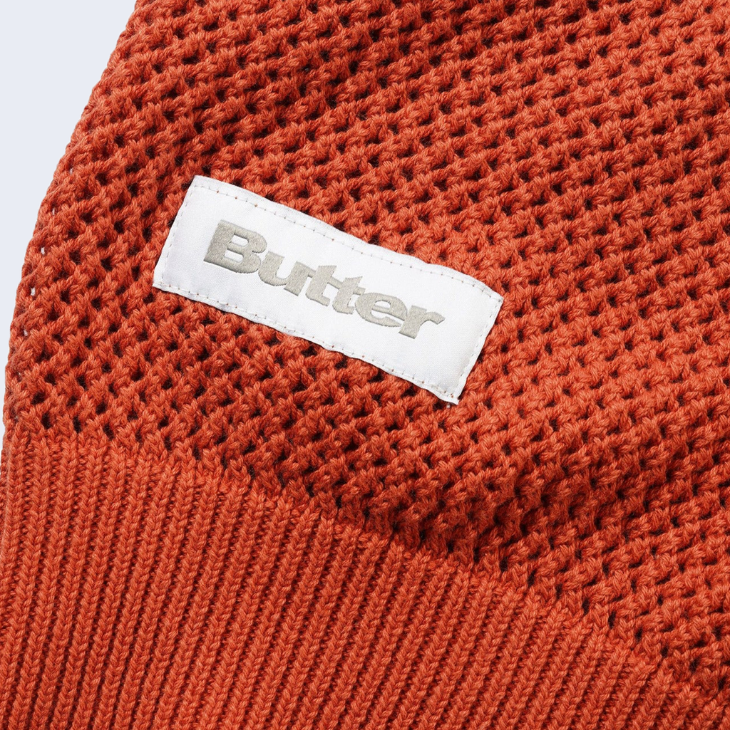 Scribble Knit Sweater Burnt Orange