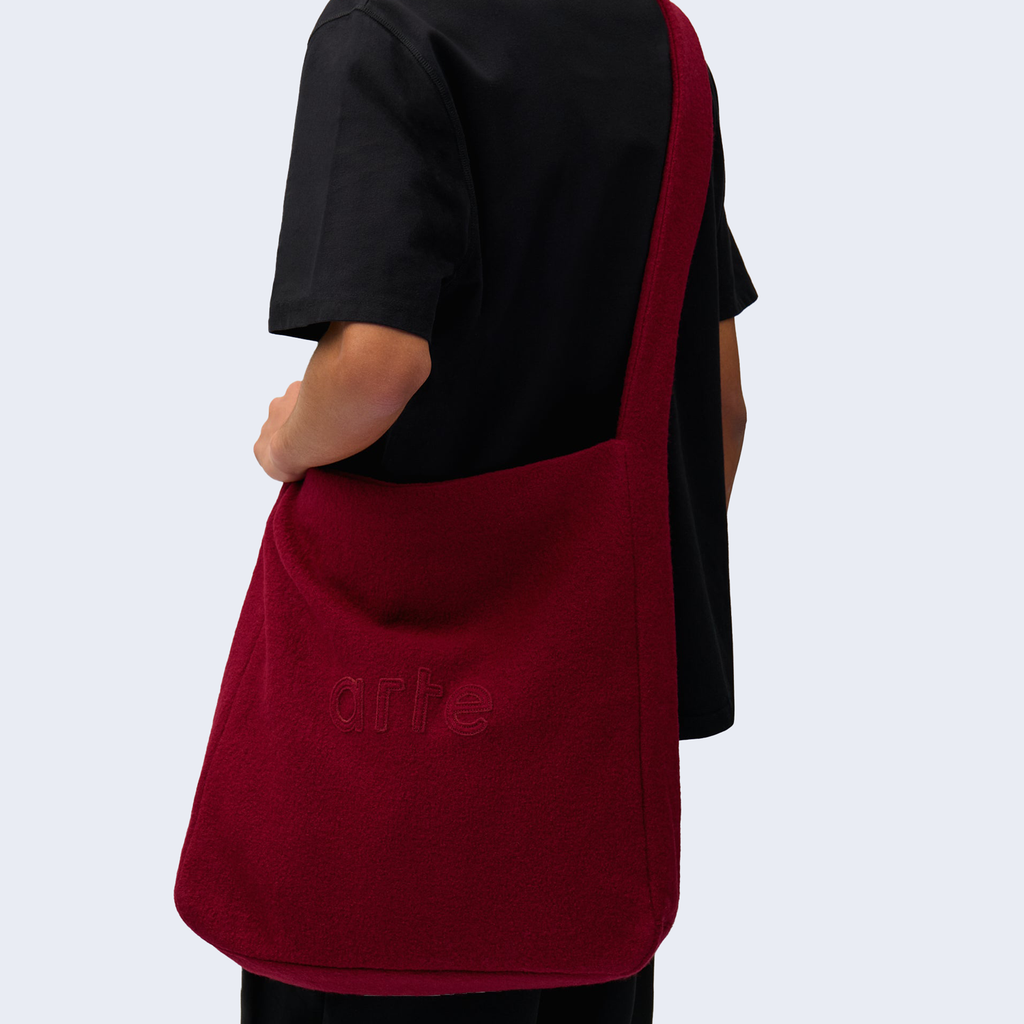 Boiled Wool Bag Bordeaux