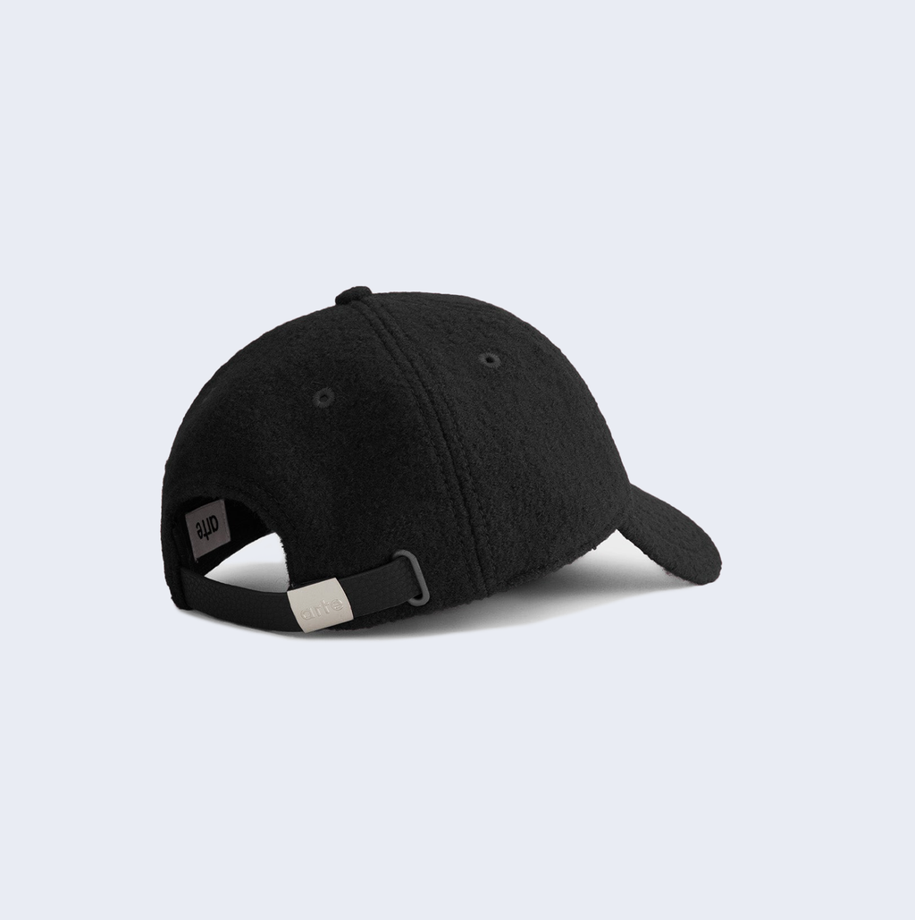 Boiled Wool Cap Black