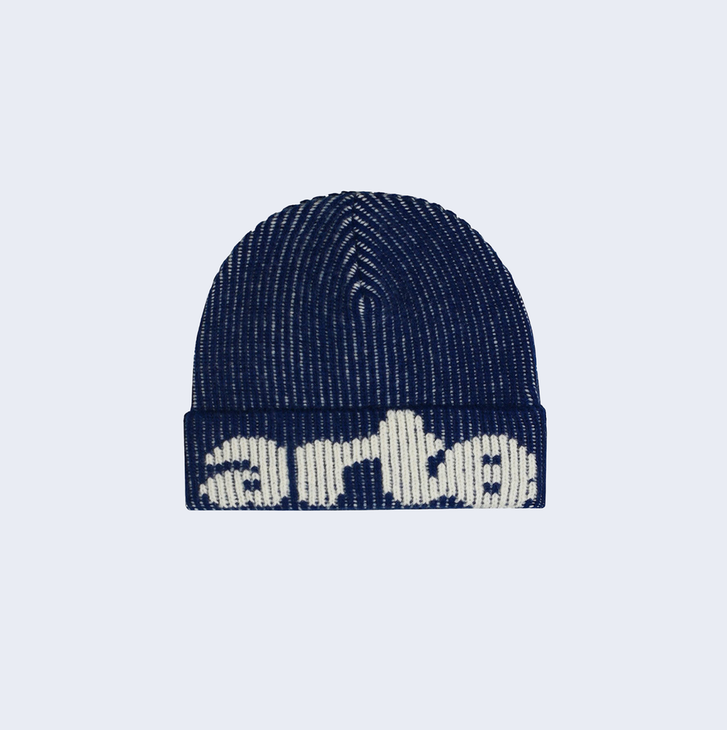 Ribbed Beanie Navy