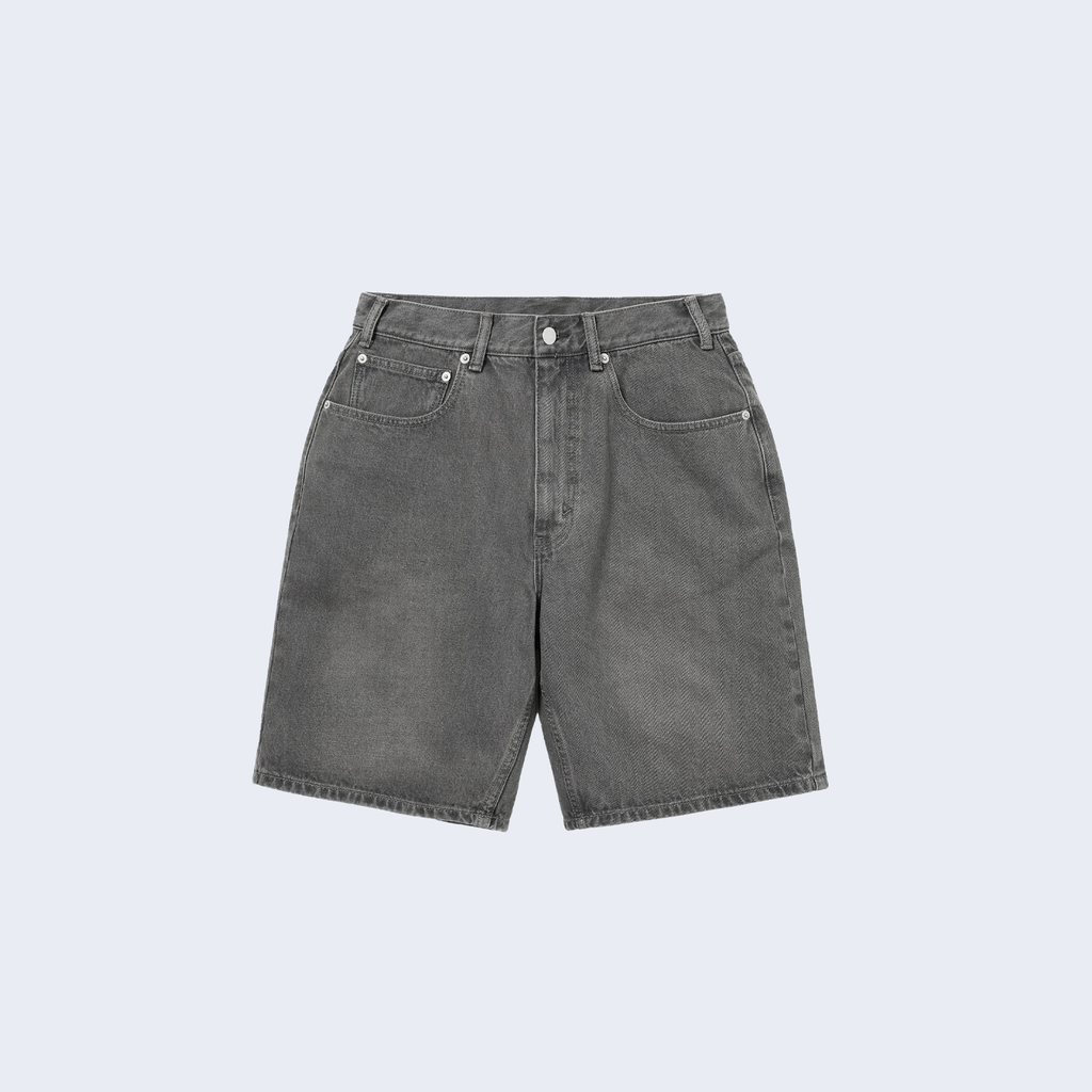 Washed Denim Short Grey