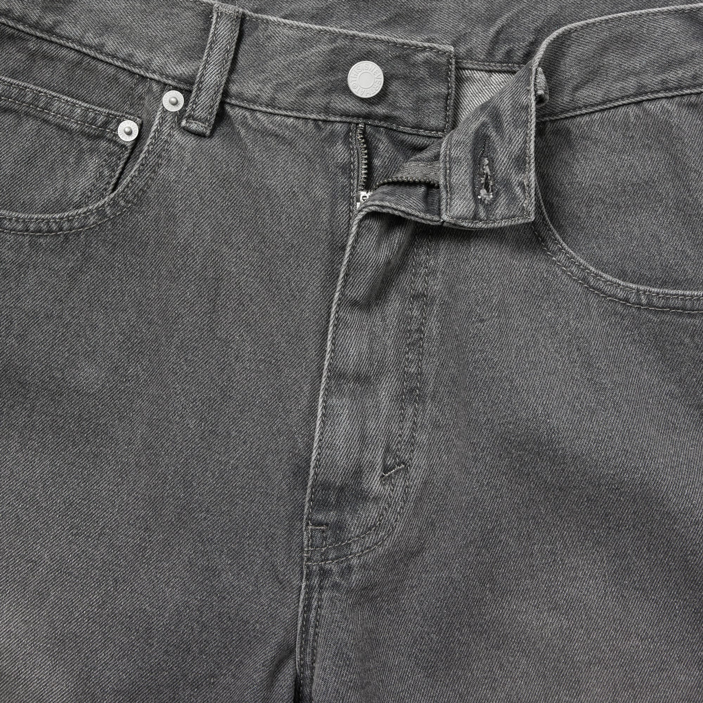 Washed Denim Short Grey