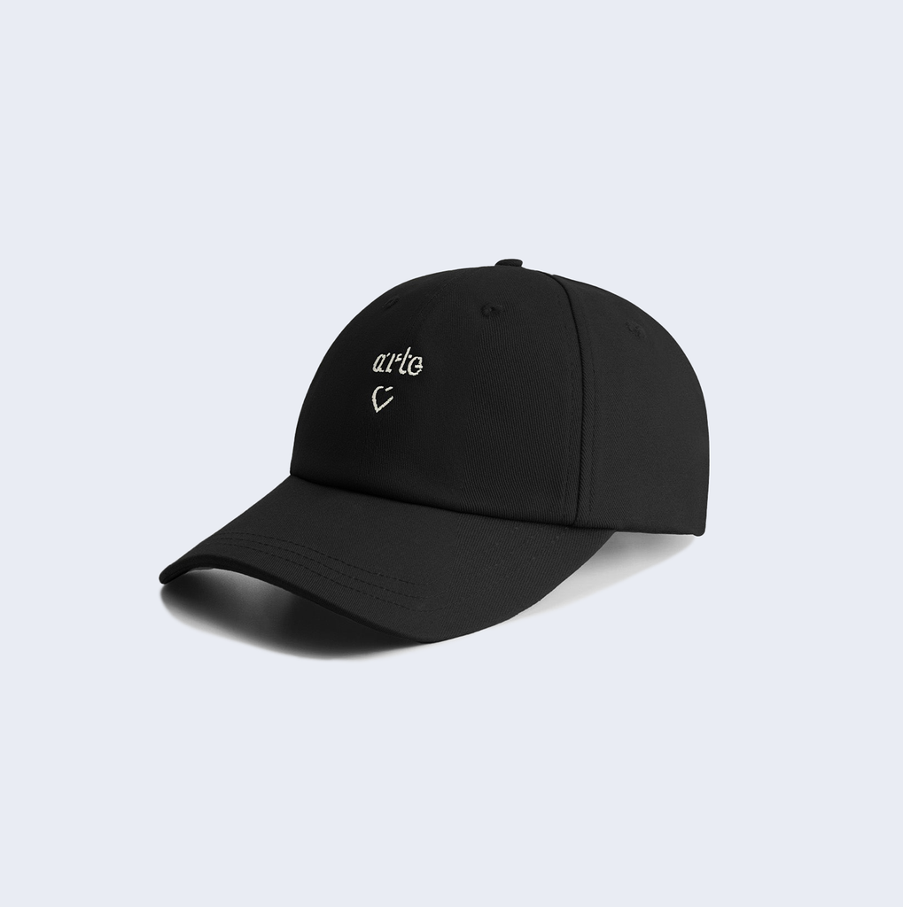 Heart Logo Cap Black