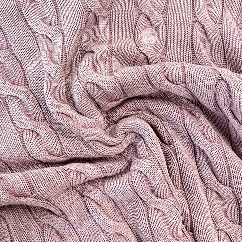 Carter Sweater Pink Fog Garment Dyed