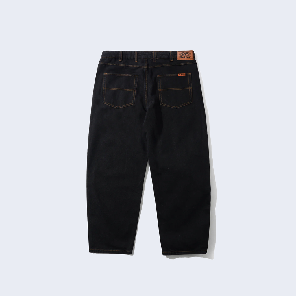 Baggy Denim Jeans Washed Black