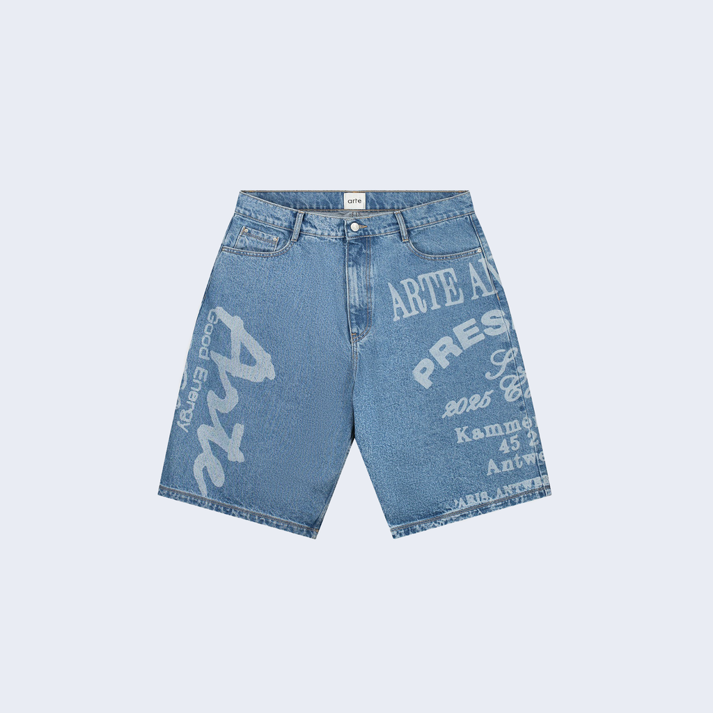 Arte Print Shorts Bleach