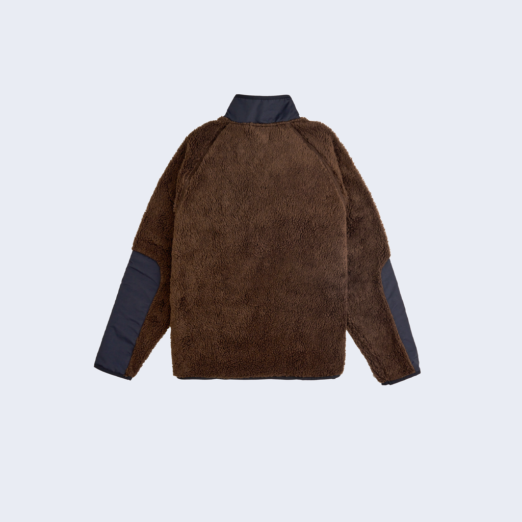 F&B Sherpa Fleece Jacket Dark Brown