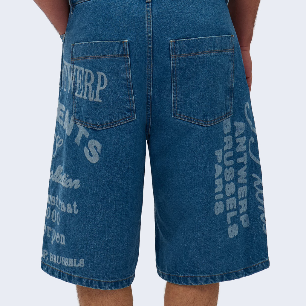 Arte Print Shorts Bleach