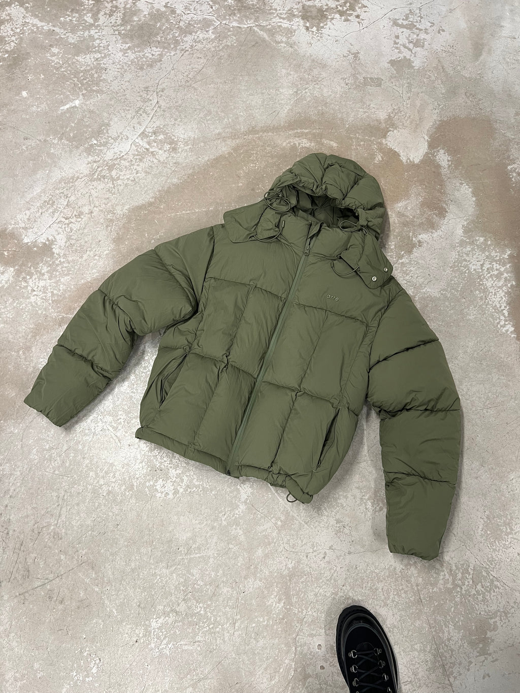Special Cuts Puffer Jacket Green